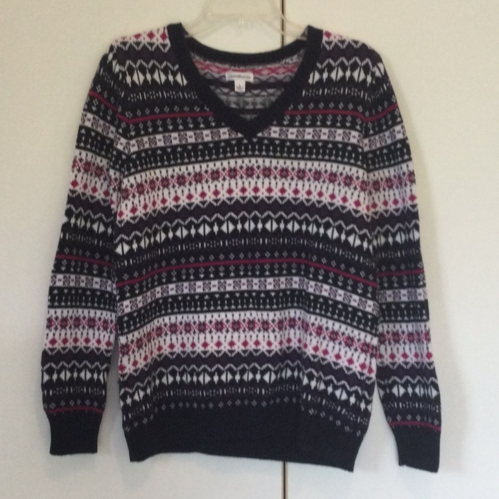 ❤️FINAL PRICE GUC Croft & Barrow v-neck sweater - Size L.